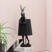 Kare pöytävalaisin Animal Rabbit, musta/kultainen, 68 cm, E14