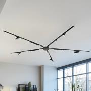 Kiskojärjestelmä 48V Lumaro, valolista, 10-lamppuinen, musta