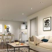 Paulmann LED-uppovalo, valkoinen Ø 8 cm 4,8 W päälle/pois 10 kpl:n sar...