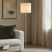 Lindby Parsa lattiavalaisin, valkoinen, tekstiili, korkeus 167cm, E27