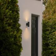 Ulkonurkkavalaisin Artilus, musta, alumiini, IP54, ylös/alas