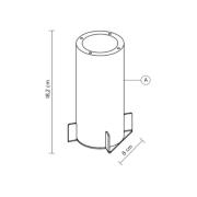 Karman ulkovalaisimen kiinnike, ruostumaton teräs/alumiini