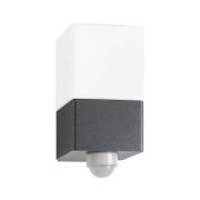 Ulkopuolinen seinävalaisin Linus, grafiitti, anturi, ruostumaton teräs...