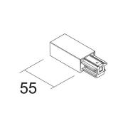 Ivela syöttö vasemmalle SQUARE 48 V, valkoinen, muovi