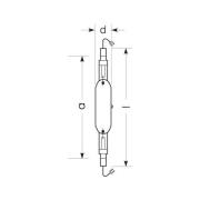 RADIUM monimetallilamppu K12s 2150W HRI-TS N/XL kirkas