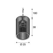 SLV riippuvalo Wud, vaalea puu, Ø 25 cm, puu