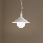 Ulkoriippuvalaisin Enduro, valkoinen, teräs, lasi, IP44, E27