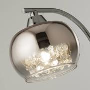 Pöytävalaisin Ianis, harmaa, metalli/lasi, korkeus 36 cm, G9