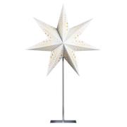 STERNTALER paperitähti, valkoinen, 7-kärkinen, Ø 45 cm, korkeus 70 cm