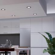 EGLO connect Smart LED-uppovalo Fueva 6-Z, musta, Ø12cm