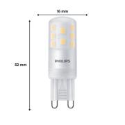 Philips kaksikantainen LED-lamppu G9 3,7W 470lm 2700K matt 6 kpl