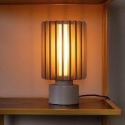 Lambres-pöytävalaisin, taupe, korkeus 27 cm, metalli