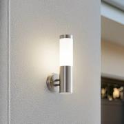 Lindby ulkoseinävalaisin Kristof, ruostumaton teräs, korkeus 33 cm, E2...