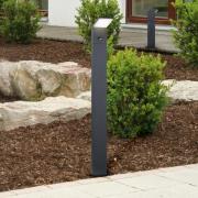 LED-pylväsvalaisin PEARL, korkeus 50 cm, antrasiitti, metalli, IP54