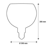SEGULA LED Floating Filo musta G300 E27 6W 2200 K himmennettävä