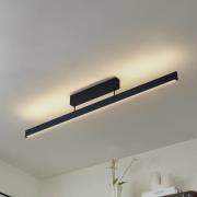 Lucande Smart LED-kattovalaisin Mylosh, musta, CCT, Tuya