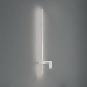 Seinävalaisin EASY LEFT, valkoinen, leveys 80 cm, metalli, GU10 + LED