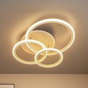 LED-kattovalaisin Gelder, 60 cm, greige/hiekanvärinen, RGBW, CCT