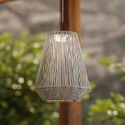 Lindby LED-aurinkokäyttöinen riippuvalaisin Austas, harmaa, Ø 32 cm, U...