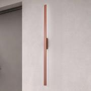 LED-seinävalaisin Demi L, tiilenpunainen, alumiini, korkeus 144 cm, IP...