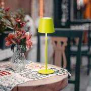 LED-akku-pöytävalaisin Viletto, vaaleanvihreä, IP54