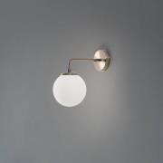 Seinävalaisin Viran, antiikkikulta, lasi, korkeus 25 cm, E14