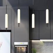 LED-riippuvalaisin CUMBERLAND, musta, Ø 13 cm, metalli/lasi