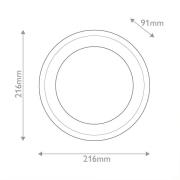 LED-seinävalaisin ALONSO, pronssi, Ø 22 cm, metalli/lasi/alabasteri