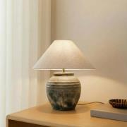 Lucande pöytävalaisin Thalorin, korkeus 46 cm, harmaa, keraaminen