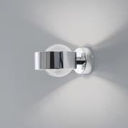 Seinävalaisin Mado, teräs kromivärinen, lasi savu, 1-lamppuinen