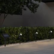 Obidos aurinkokohdevalaisin, mattamusta, alumiini, 3 kpl