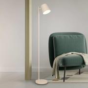 LED-akku-lattiavalaisin Blake, hiekka, metalli, himmennettävä