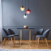 Riippuvalaisin Sander, Ø 45 cm, värikäs, lasi, 3-lamppuinen.