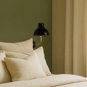 PR Home seinälamppu Wells, musta/kulta, 21 cm, metalli