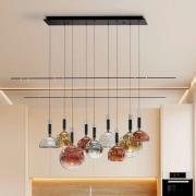 Charlize II 9-lamppuinen LED-riippuvalaisin, himmennettävä, nelivärist...