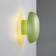 LED-akku-seinävalaisin Davey, vihreä, himmennettävä, Ø 15,5 cm