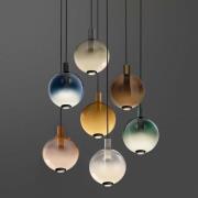 OLEV LED-riippuvalaisin BEAM STICK NUANCE, ruskea, Ø 20 cm, 927