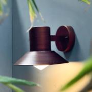 Dyberg Larsen ulkoseinälamppu Venice, kuparinen, Ø 20 cm