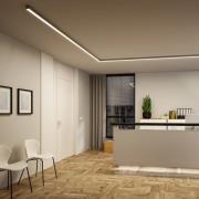 Paulmann LED-valolista Linion, kromi, 100 cm, 3 000 K