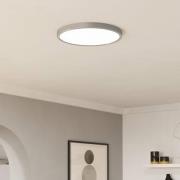 Edale-kattokruunu 6xkangasvarjostin cappuccino p.