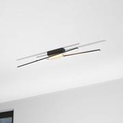 Panagria LED-kattovalaisin, musta, puinen yksityiskohta