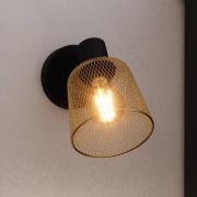 EGLO Coslada -seinäkohdevalaisin musta/messinki