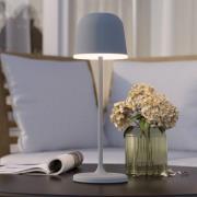 LED-pöytävalaisin Mannera, akku, harmaa