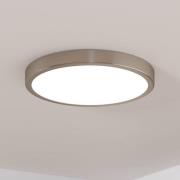 LED-pinta-asennuspaneeli Fueva 5 IP20 830 nikkeli Ø28,5cm Ø28,5cm