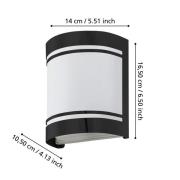 Ulkoseinävalaisin Cerno, musta