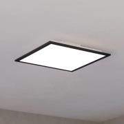 Barlaston pöytävalaisin, korkeus 39 cm, musta/harmaa, metalli/kankaine...