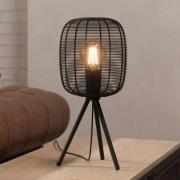 Rinroe pöytävalaisin, korkeus 44 cm, musta, teräs