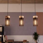 Klinsdale-riippuvalaisin, musta/ruskea, 3-valo.