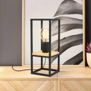 Libertad pöytävalaisin, korkeus 35 cm, musta/puu, teräs