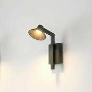 Lucande LED-seinävalaisin Steve, musta, 24 cm, USB, himmennettävä